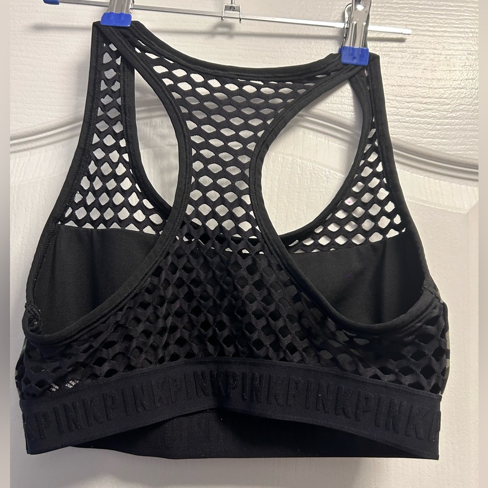 PINK by VS Camo Print Fishnet Sports Bra - Picture 2 of 6